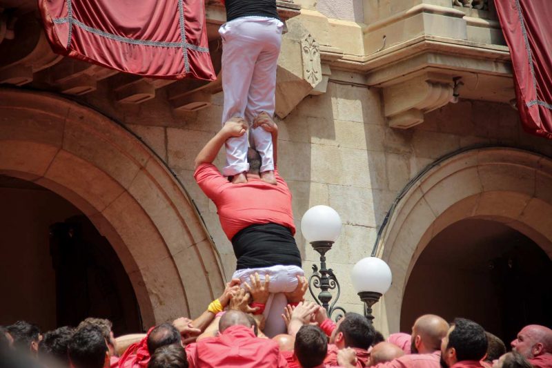 el pilaner de la Colla Vella de Valls a Sant Joan, Valls, Juny 2018