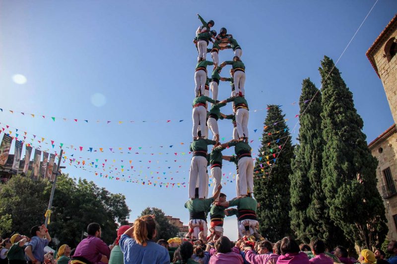 5de8 5d8 Castellers de Sant Cugat a Sant Cugat, Juliol 2018
