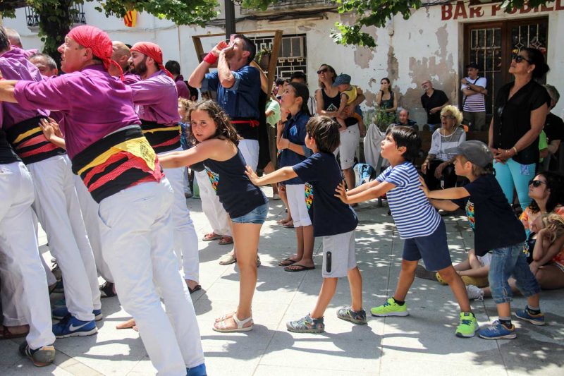 public ajudant a una pinya