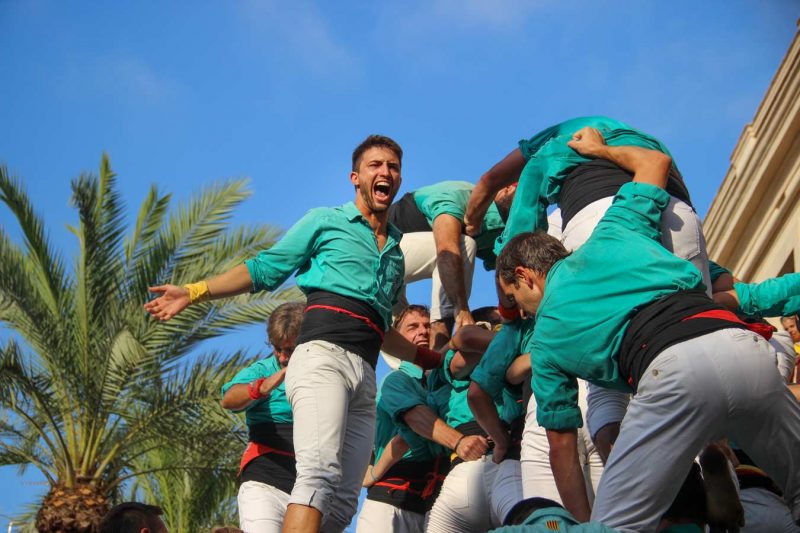 cridar fort Castellers de Vilafranca a Vilanova i la Geltrú, Juliol 2018
