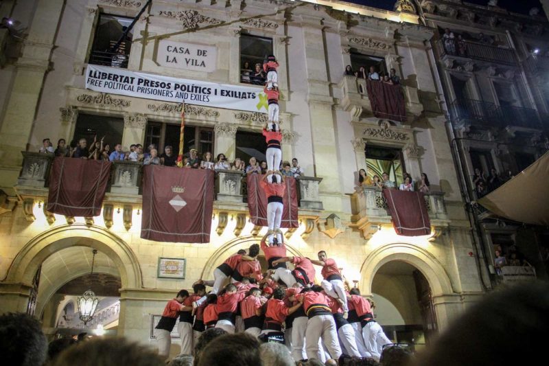 pilar Colla Vella de Valls a Firagost, Agost 2018