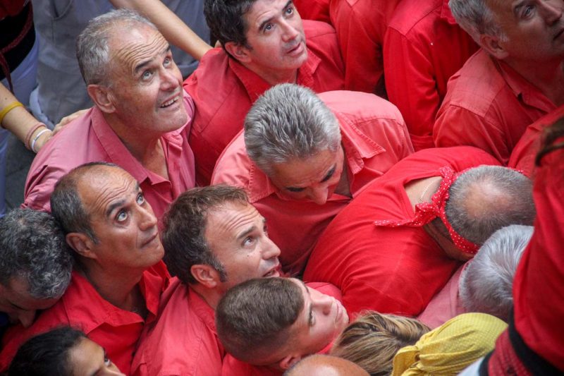 els veterans Colla Joves de Valls a Gràcia, Agost 2018