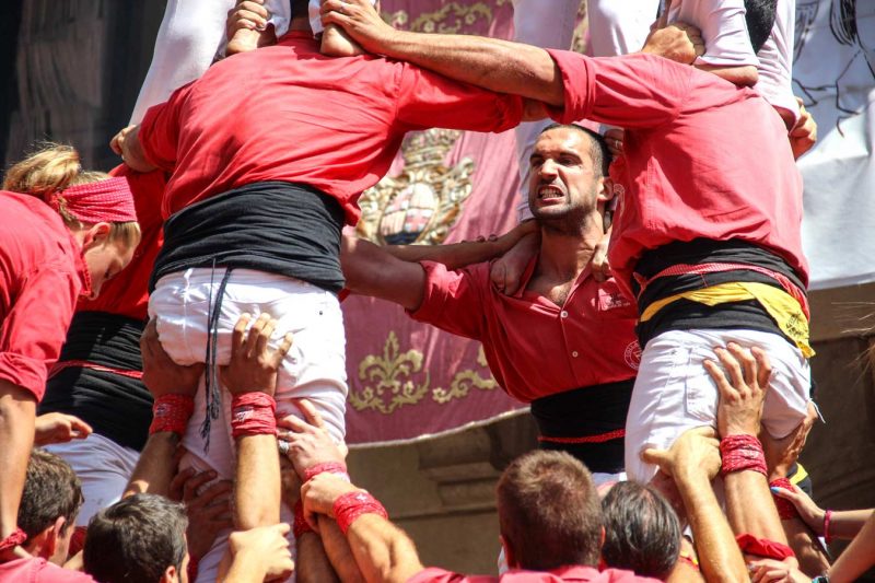 el Galu Colla Joves de Valls a la Festa Major d'Igualada, Agost 2018