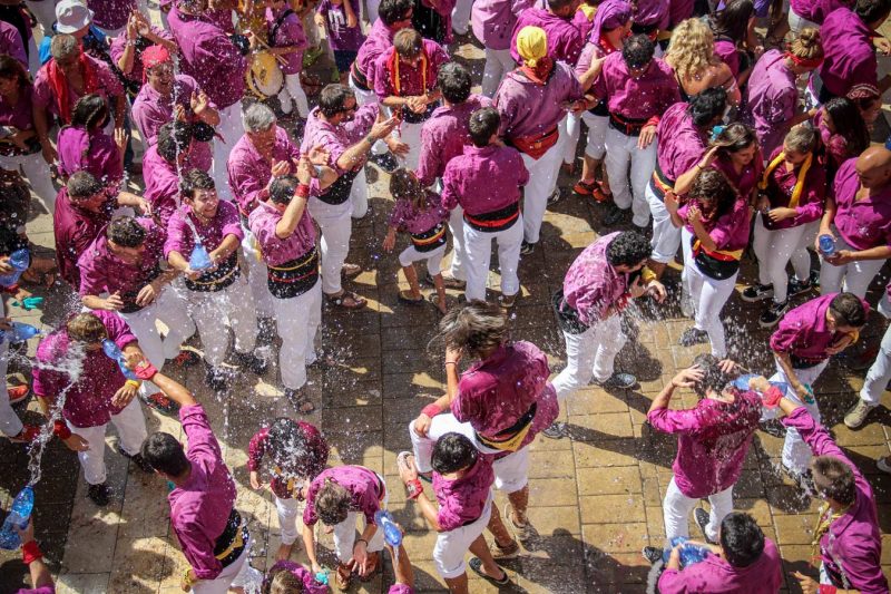 celebració Moixiganguers a la Festa Major d'Igualada, Agost 2018