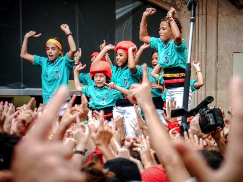 canalla dels castellers de vilafranca a sant fèlix 2018
