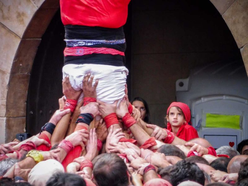Colla Joves de Valls a Sant Fèlix, Vilafranca del Penedès, Agost 2018