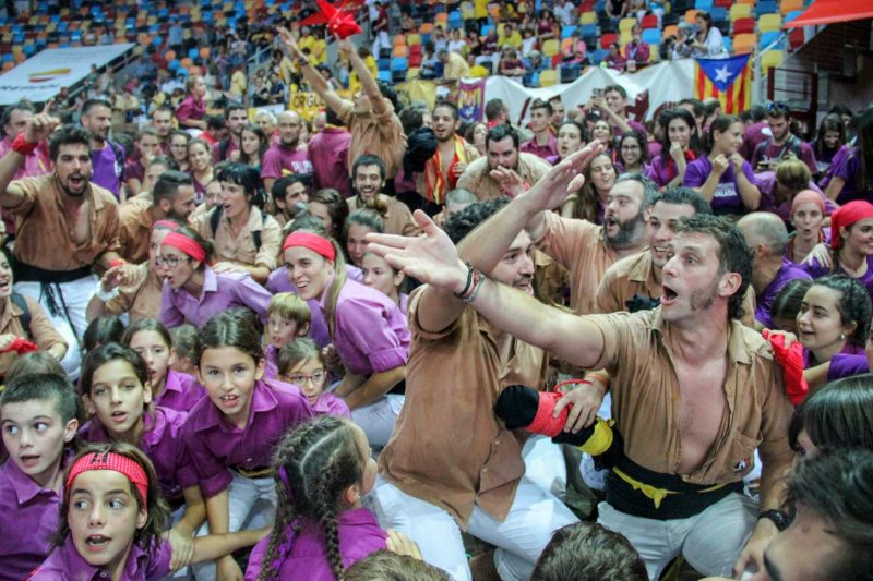 celebració conjunta moixiganguers xiquets de reus