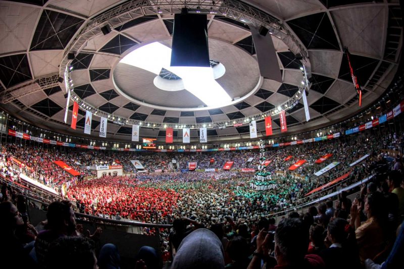 torre de 9fm Castellers de Vilafranca al Concurs de Tarragona, Octubre 2018