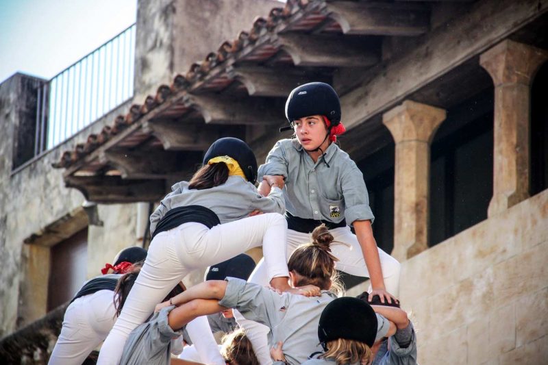 Castellers de Sants a Tots Sants, Vilafranca del Penedès, Novembre 2018