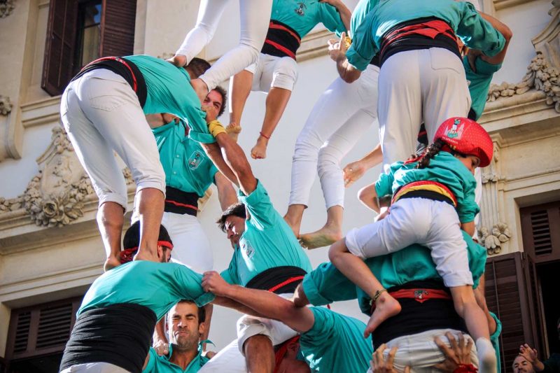 llenya caiguda castellers castells