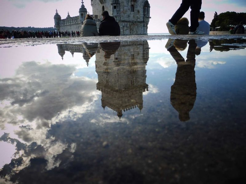 reflex aigua torre de belem lisboa