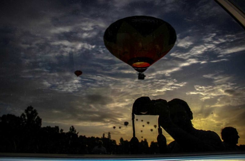 selfie igualada european balloon festival globus tramuntana