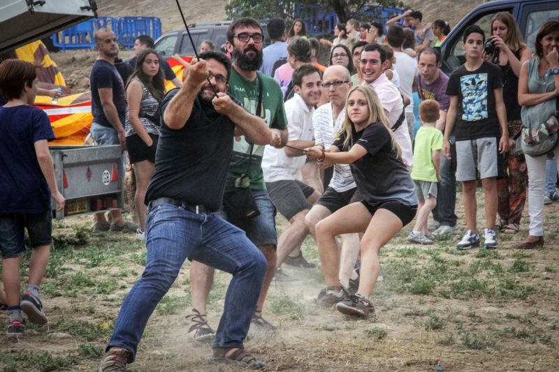 igualada european balloon festival tivant la corda