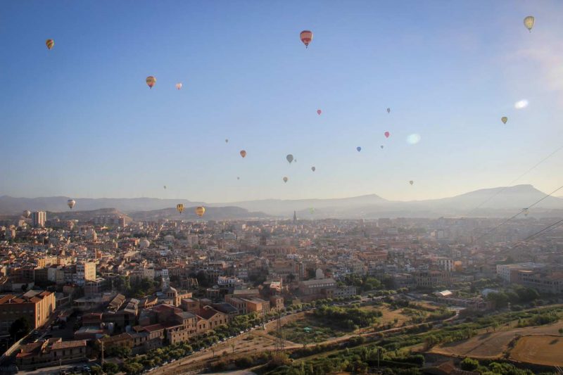 vista d'igualada des de la muntanya del pi
