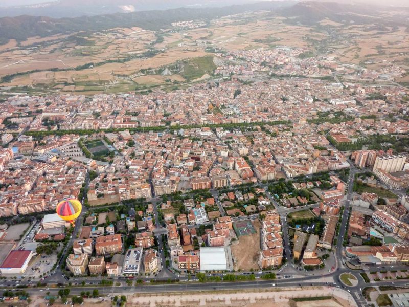 vista d'igualada des del cel