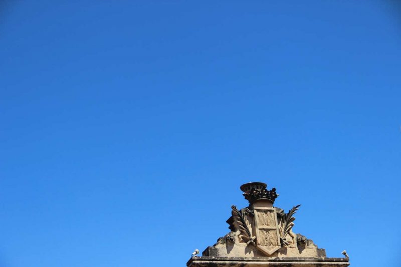 detall façana ajuntament de valls