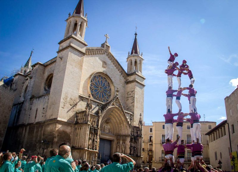 castell dels a la Diada de Sant Miquel, Vilafranca del Penedès
