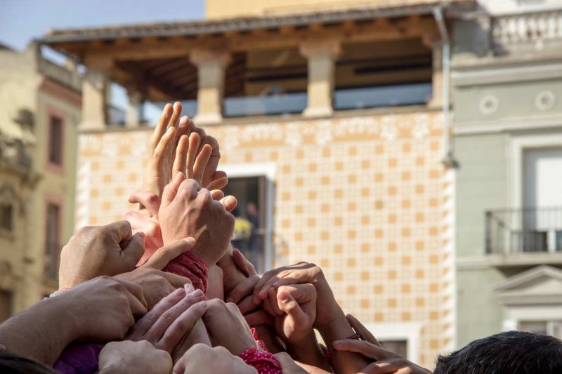 mans a la pinya Moixiganguers, Diada dels Moixiganguers, Igualada