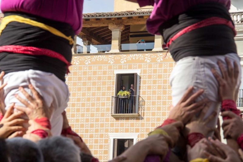 Moixiganguers, Diada dels Moixiganguers, balcó de cal roure