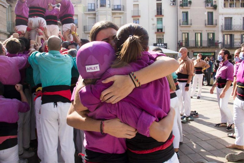 alegria després de la represa Moixiganguers, Diada dels Moixiganguers, Igualada, Octubre 2021