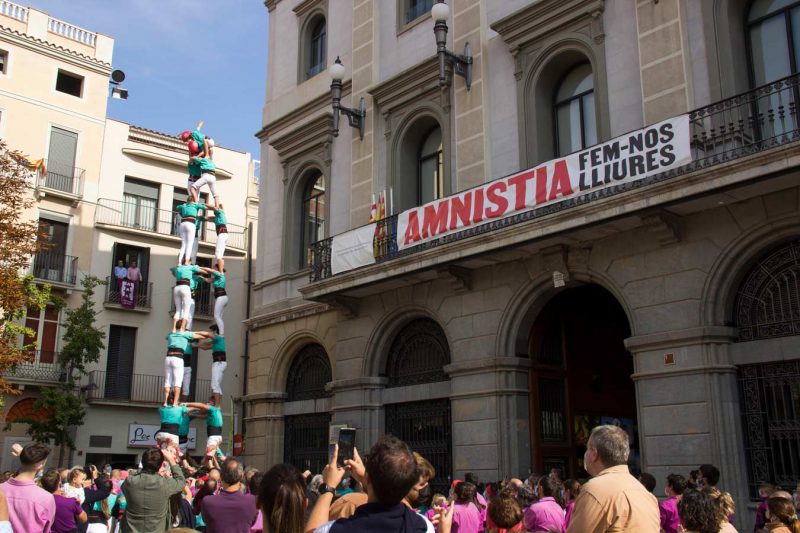 3de7 3d7 Castellers de Vilafranca, Diada dels Moixiganguers, Igualada, Octubre 2021