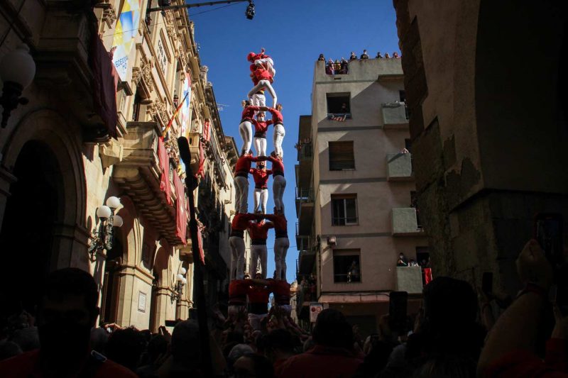 3 de 8 3de8 3d8 Colla Joves Xiquets de Valls, Diada de Santa Úrsula, Valls, Octubre 2021