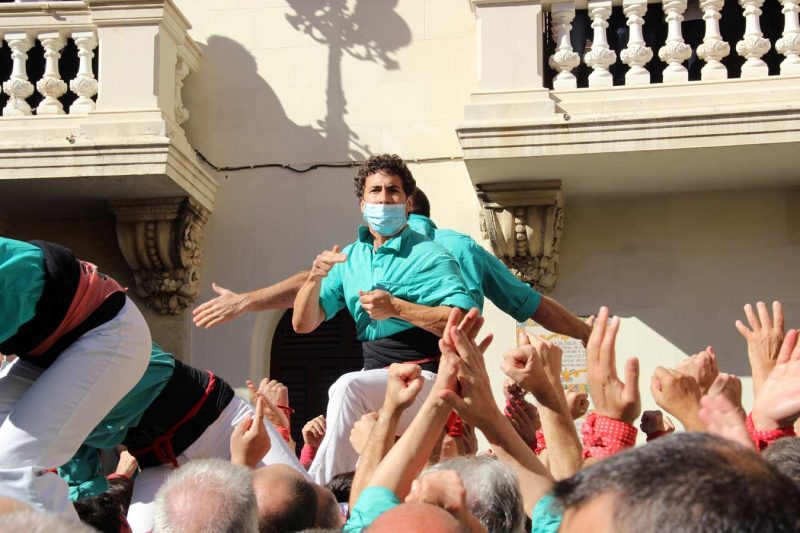 pilaner Castellers de Vilafranca, Diada de Tots Sants, Vilafranca del Penedès, Novembre 2021