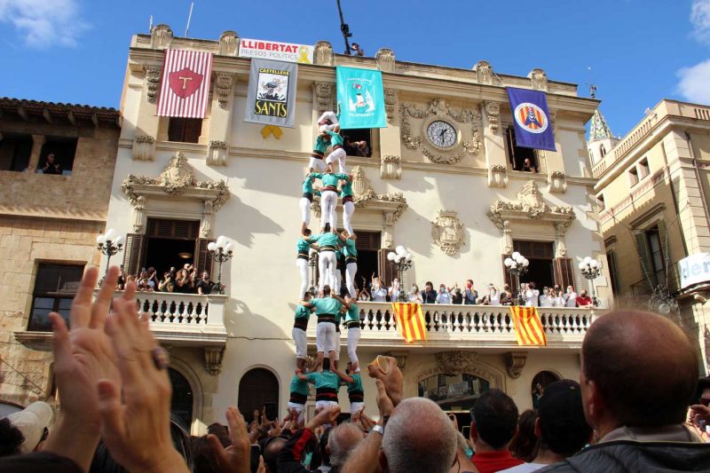 4d8 4de8 4 de 8 Castellers de Vilafranca, Diada de Tots Sants, Vilafranca del Penedès, Novembre 2021
