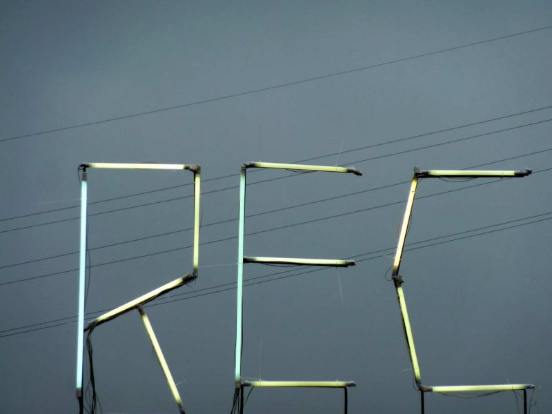 rètol rec lluminós capvespre igualada