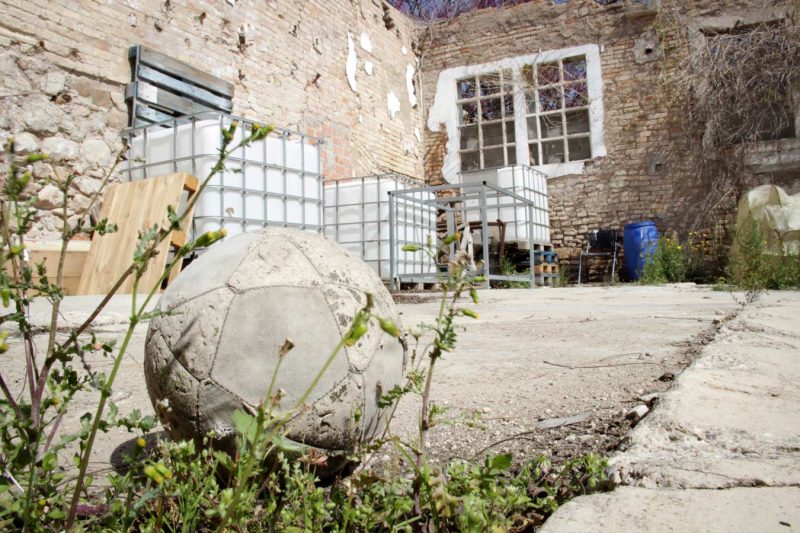 pilota futbol antiga al rec igualada la bastida