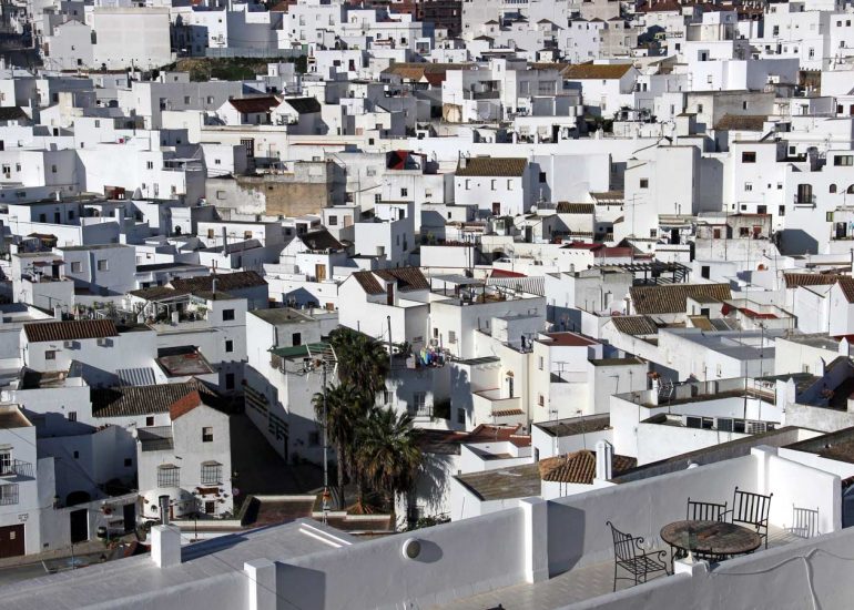 fachadas casas blancas vejer de la frontera