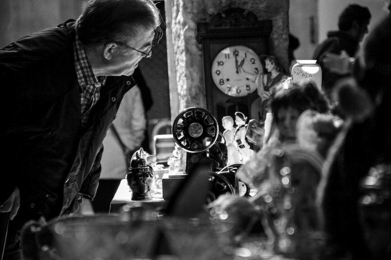 paradeta del Mercat d'antiguetats d'igualada